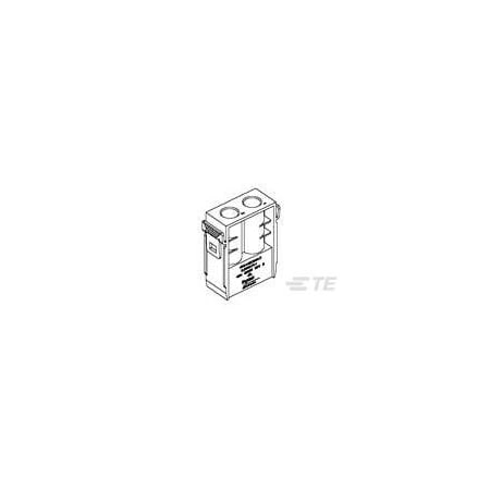 Te Connectivity Wire Connector, 2 Port, Gray, Polycarbonate Insulation, 1,000 V 1103270-1